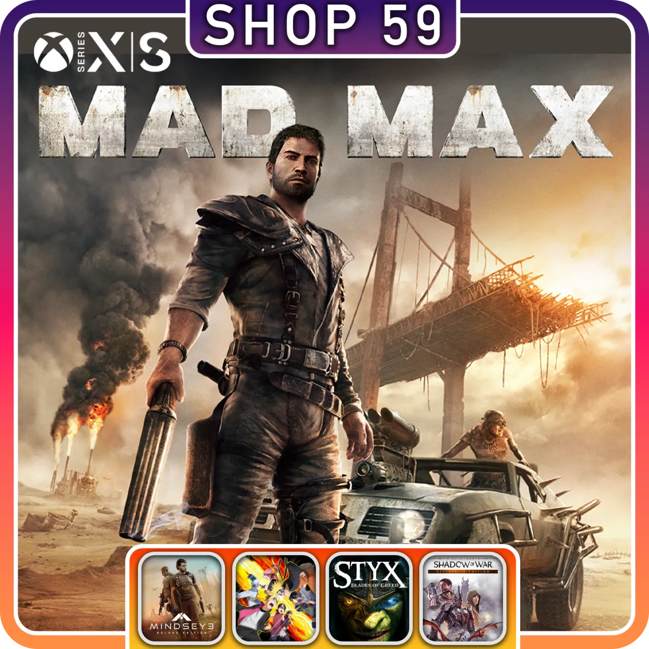 Mad Max XBOX + 4 ТОП ИГРЫ (аренда)