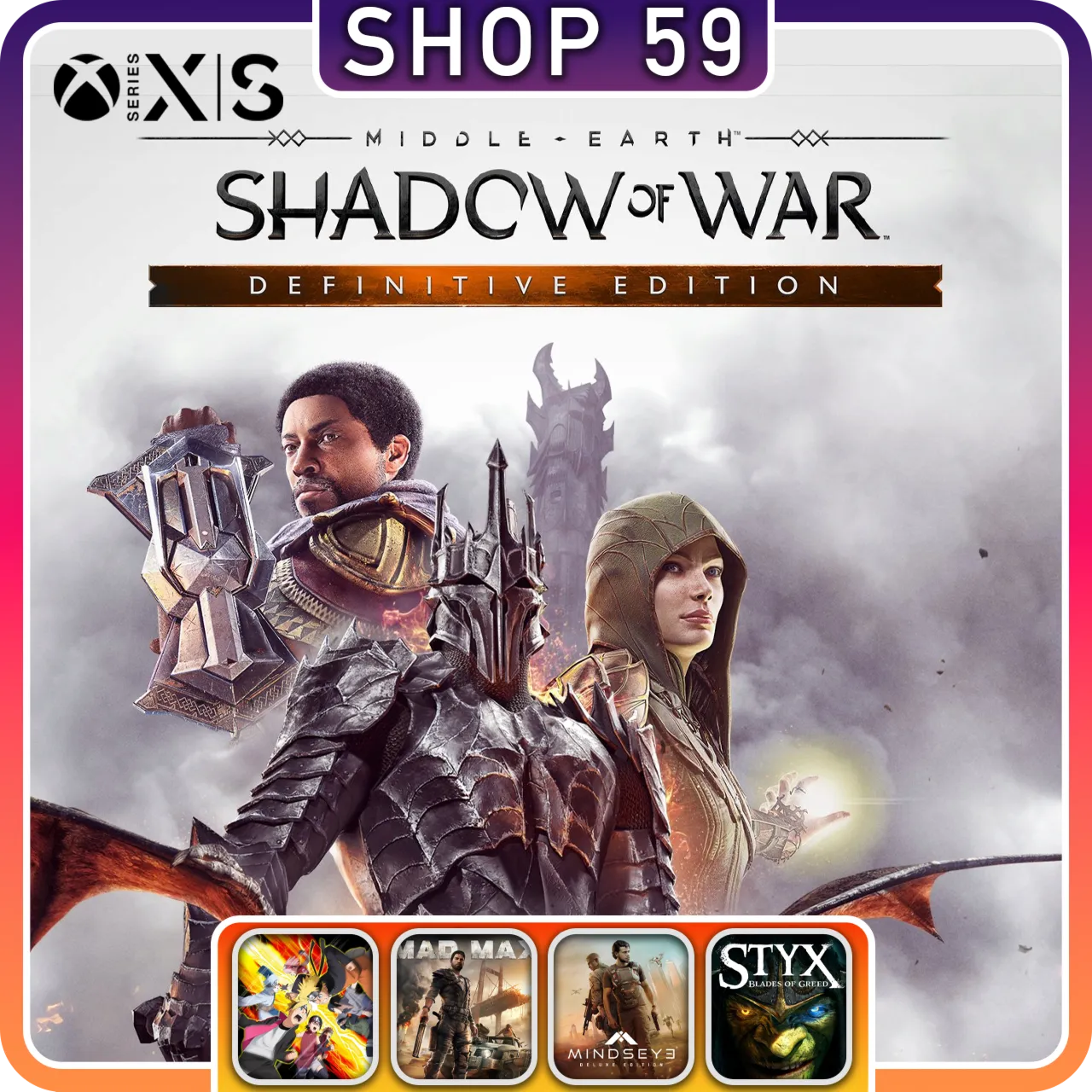 Middle Earth Shadow Of War XBOX + 4 ТОП ИГРЫ (аренда)