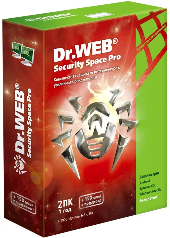 Dr.Web Security Space 2 ГОДА - 1 УСТРОЙСТВО +1 ANDROID