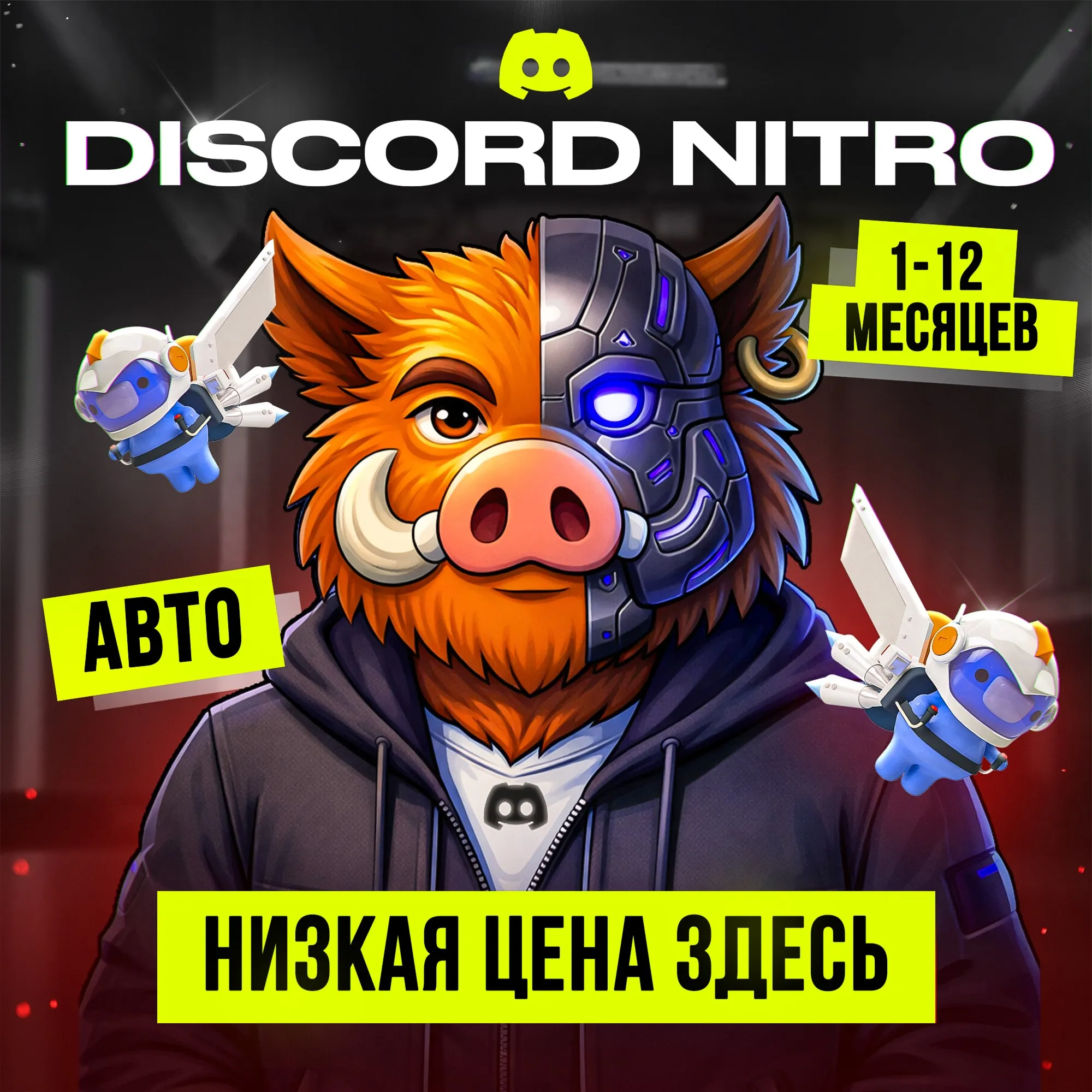 ДИСКОРД NITRO 1-3-12 МЕСЯЦЕВ ❤️ БЕЗ ОЧЕРЕДИ ❤️ FAST
