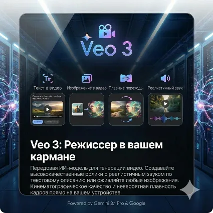 6 месяцев Gemini на ваш аккаунт без входа , Veo 3.1, 5 ТБ | Omni flash