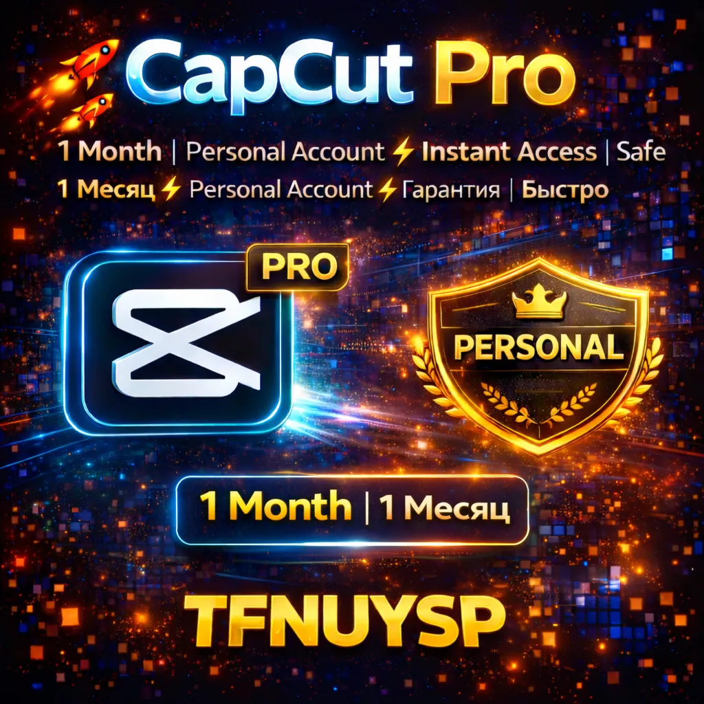 💎CapCut Pro 1 Month | Personal Account ⚡ Instant Access | Safe