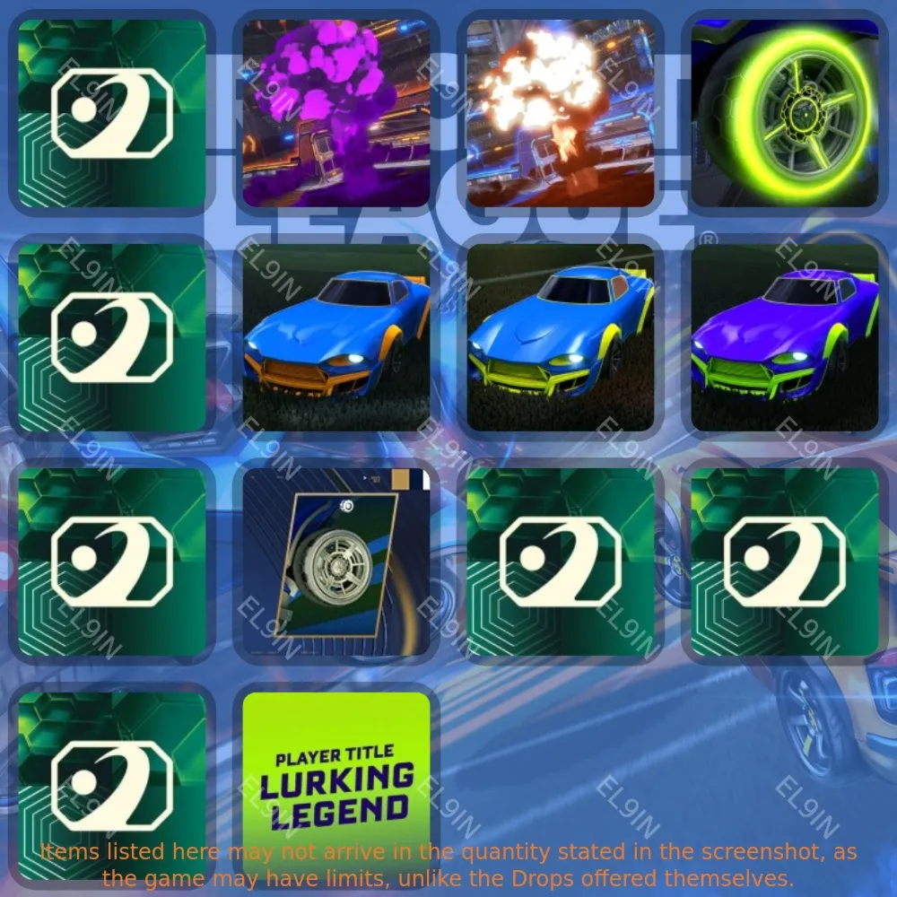 Rocket LeagueТвич Дропсы14 предметов + 