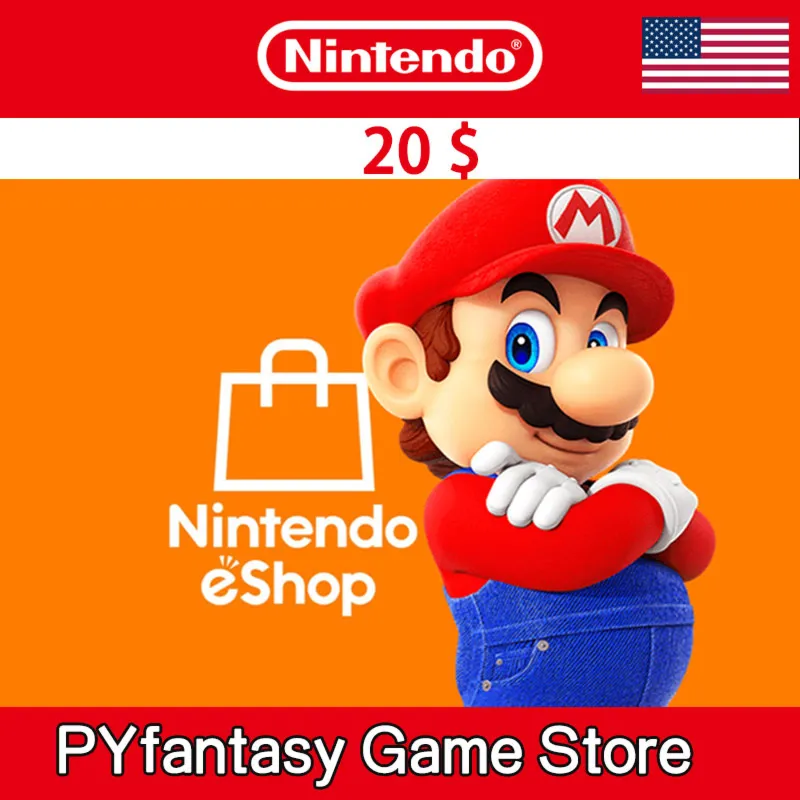 Nintendo eShop Gift Card 20 USD (USA)  Key