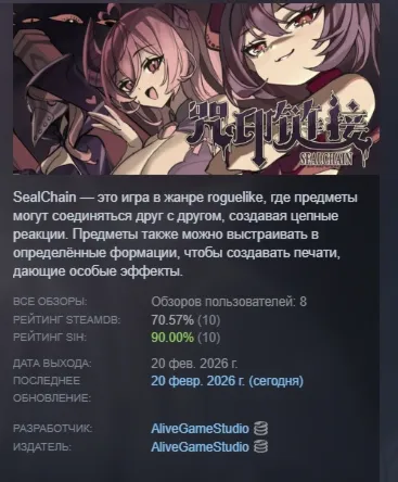 SealChain: Call of Blood АВТОДОСТАВКА STEAM РОССИЯ