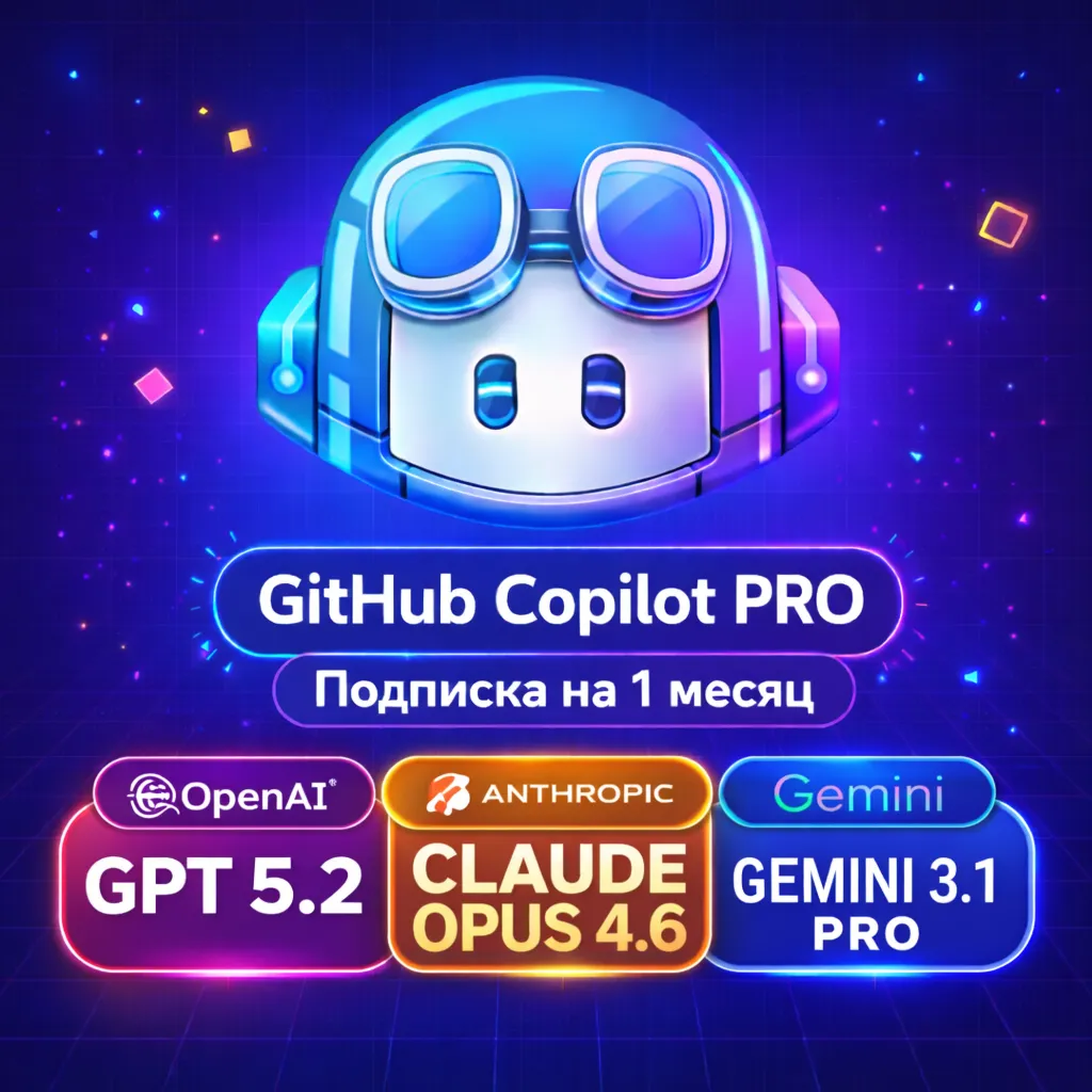 GitHub Copilot Pro — ПОДПИСКА 1 МЕСЯЦ | ЛИЧНЫЙ АККАУНТ