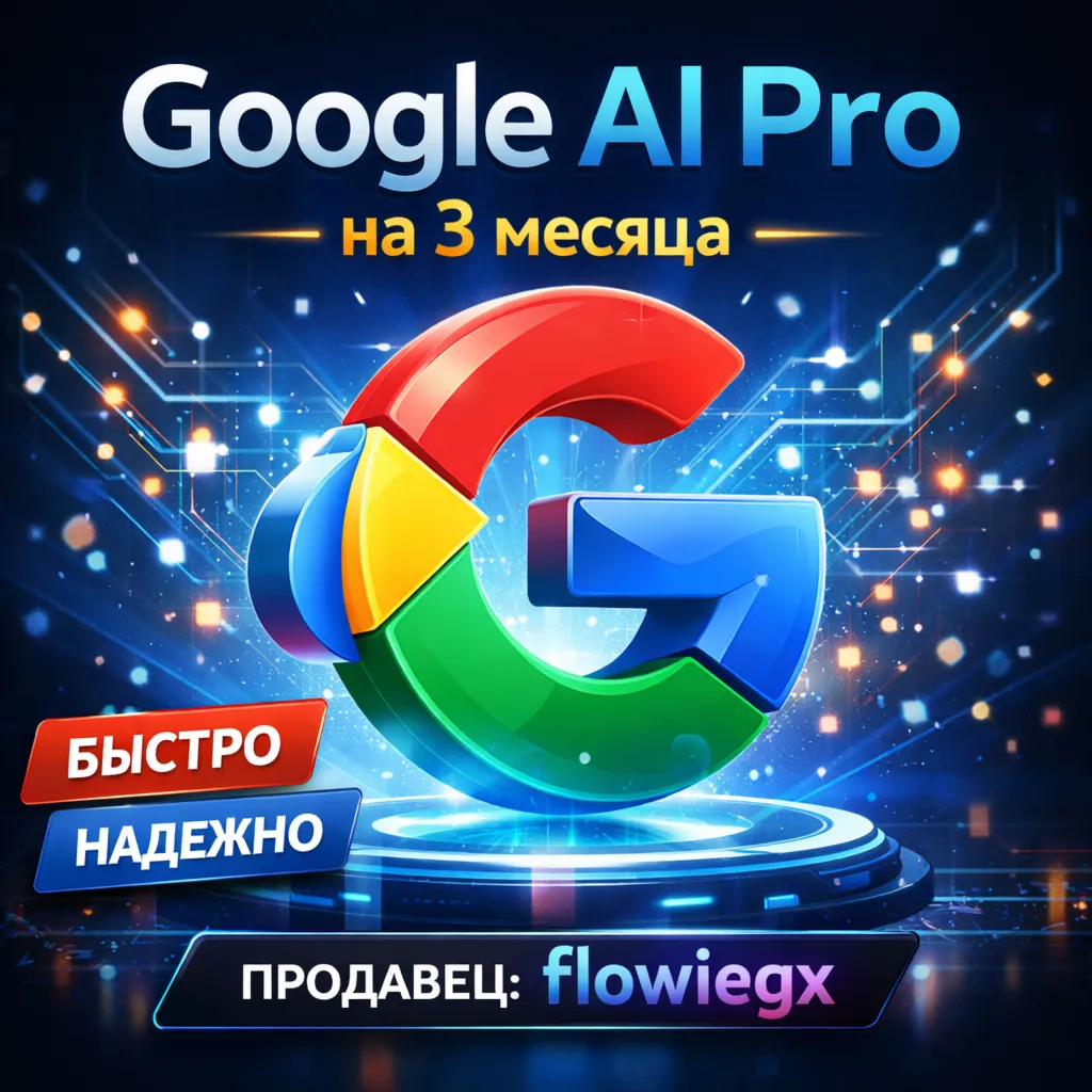 Google AI Pro | На Ваш Аккаунт | 3 месяца