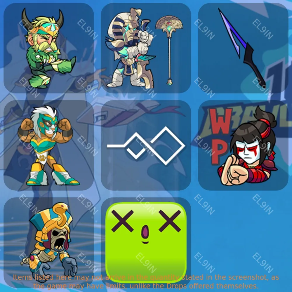 BrawlhallaТвич Дропсы8 предметов + 