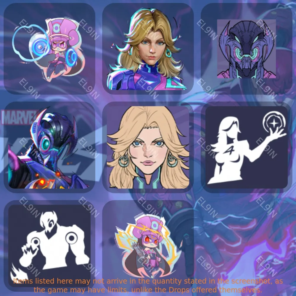 Marvel RivalsТвич Дропсы8 предметов + 