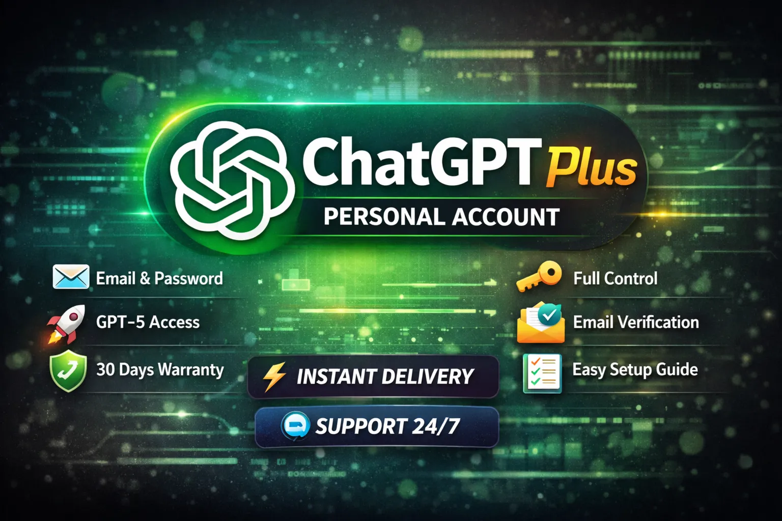 ChatGPT Plus | Личный аккаунт (подписка на 1 месяц)