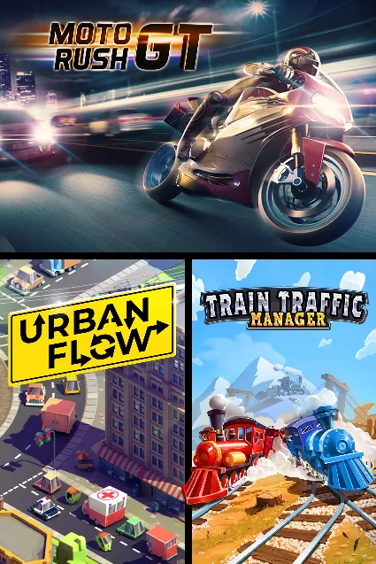 Moto Rush GT + Urban Flow + Train Traffic Manager | XBOX | На любой аккаунт