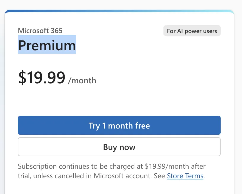 Microsoft Copilot 365 Premium 1 Год Аккаунт