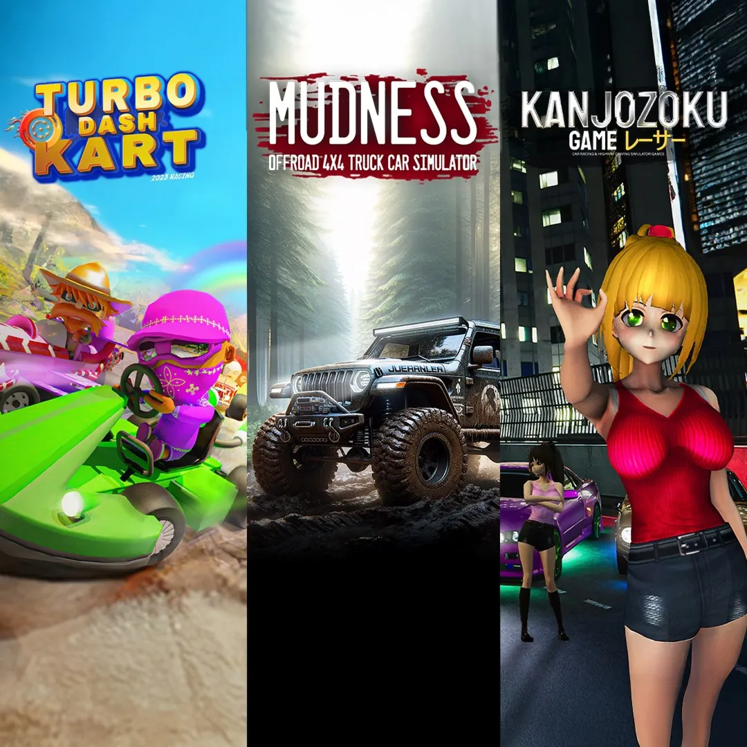 Mudness Offroad & Kanjozoku Racing & Turbo Dash Cart Bundle | XBOX | На любой аккаунт