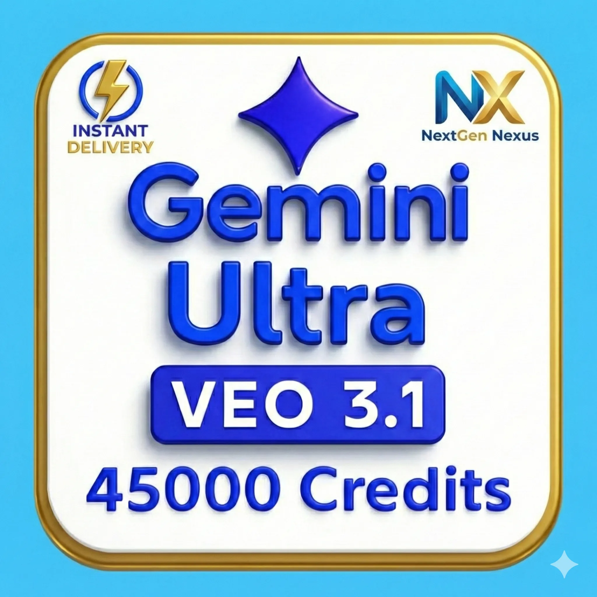 Google Gemini AI Ultra | Veo 3.1 FLOW 45 000 Кредитов | 30 дня Личный аккаунт