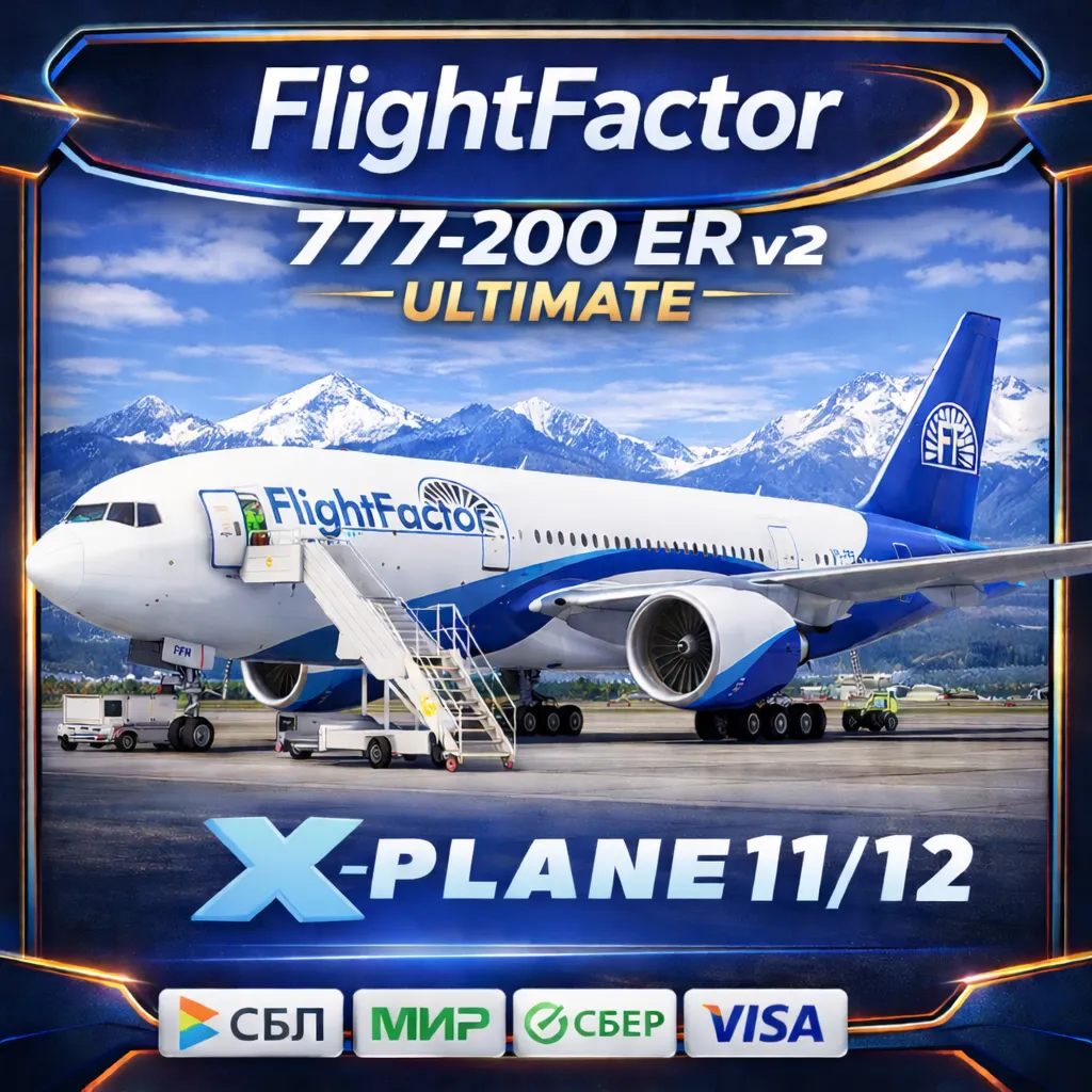 Flight Factor Boeing 777-200ER v2 Ultimate XP11/12