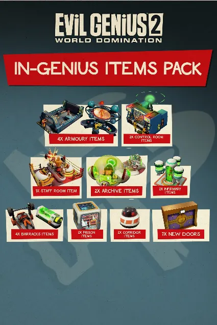 Evil Genius 2: In-Genius Items Pack | XBOX+PC | На любой аккаунт