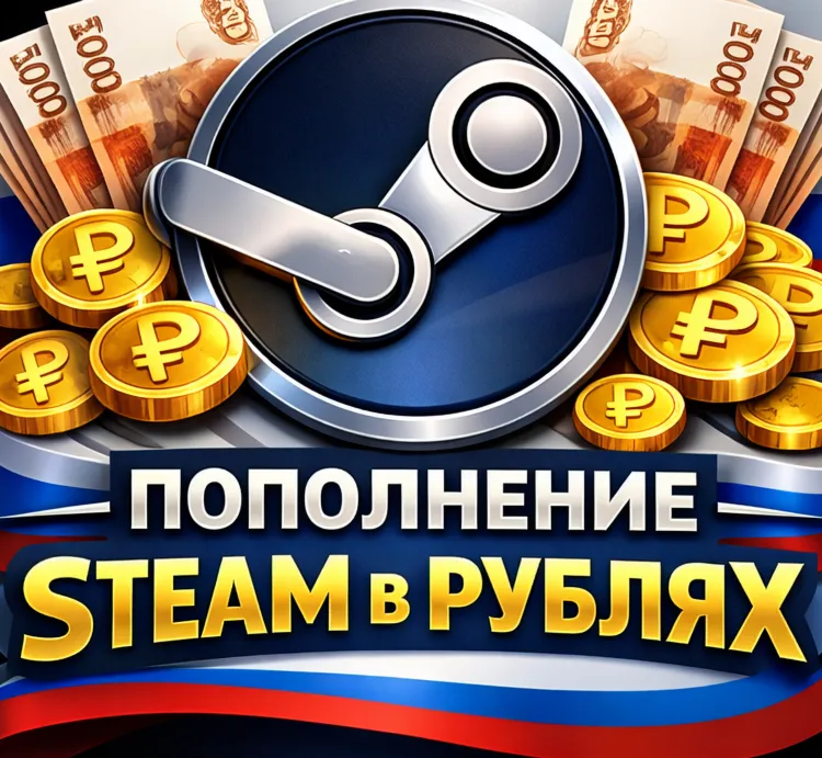 АВТОПОПОЛНЕНИЕ STEAM РУБЛИ (РОССИЯ РФ РУБ) АВТО ПОПОЛНЕНИЕ СТИМ ПО ЛОГИНУ БЫСТРОЕ