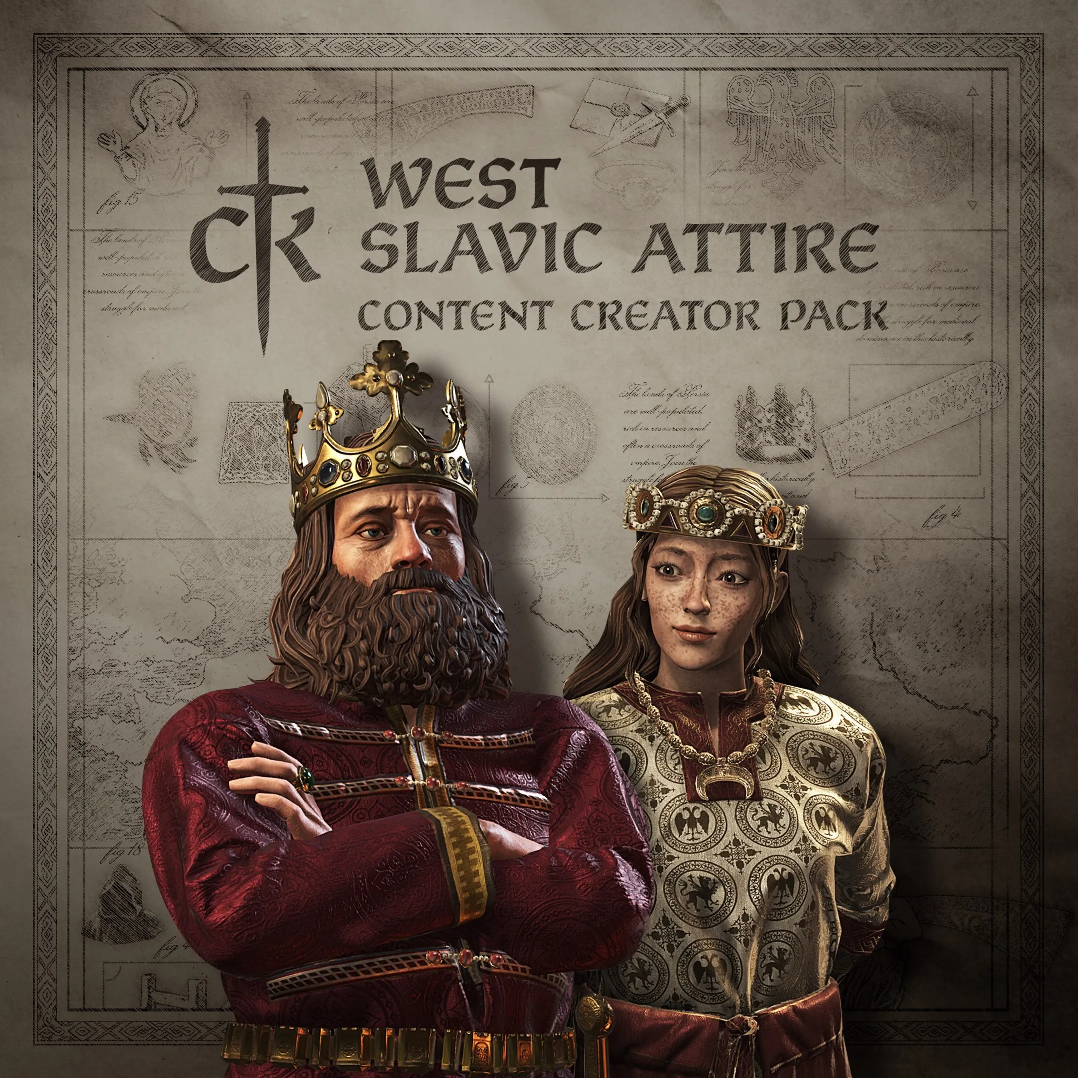 Crusader Kings III Content Creator Pack: West Slavic Attire | PC | На любой аккаунт