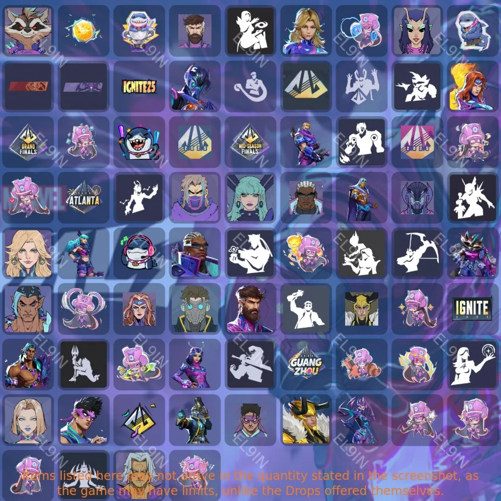 🏆Marvel Rivals💥Твич Дропсы🧨76 предметов + 🎁