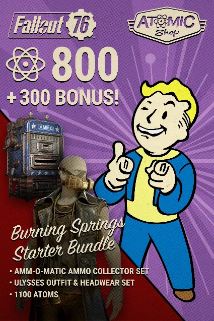Fallout 76: Burning Springs Bundle (Windows) | PC | На любой аккаунт