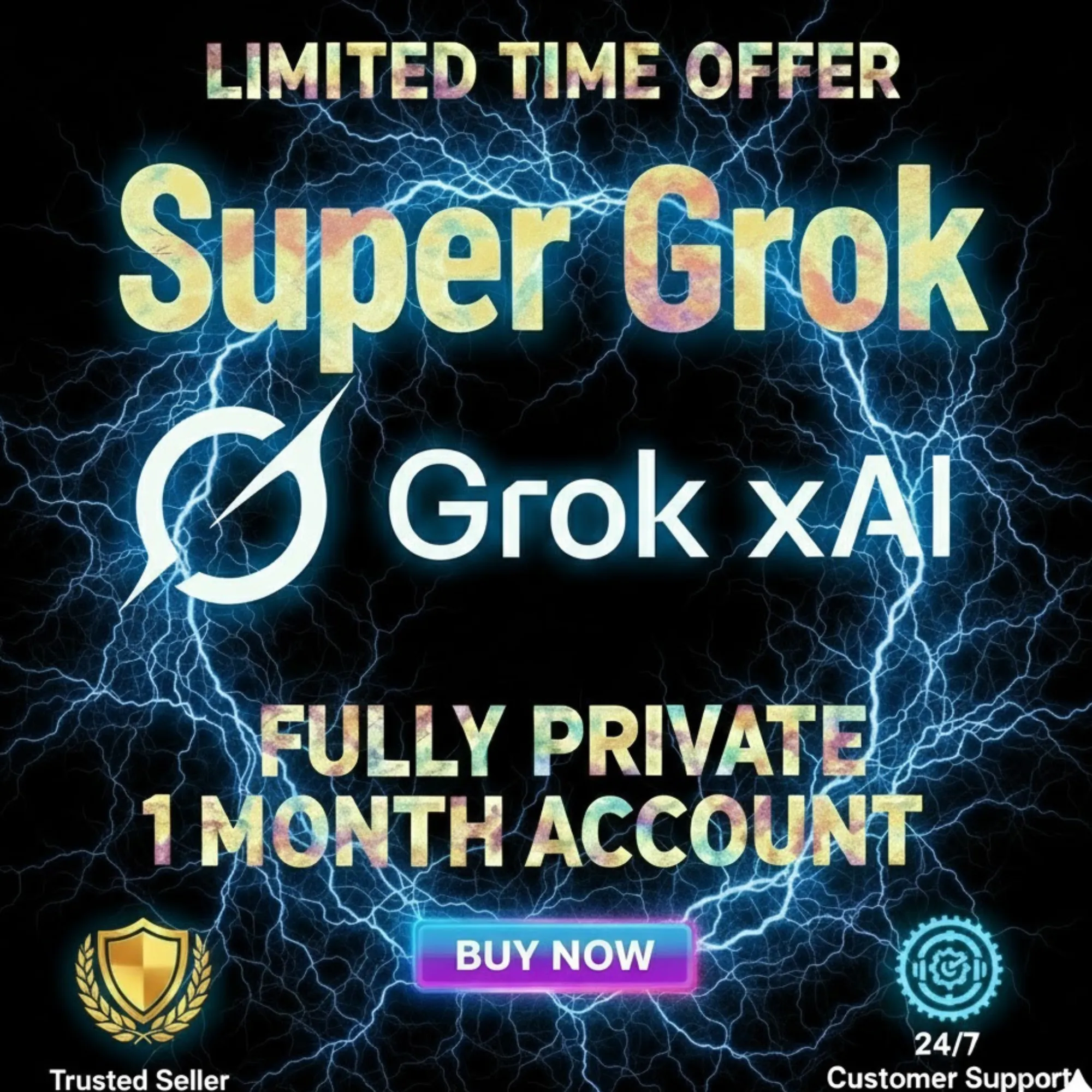 Grok AI | SUPER GROK 4.1 Полностью Приватная 1 Месячная Подписка | Полная Гарантия