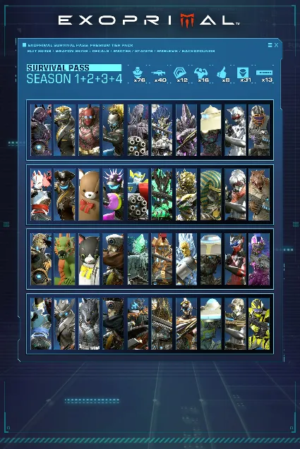 Exoprimal Survival Pass Premium Tier Bundle | XBOX+PC | На любой аккаунт
