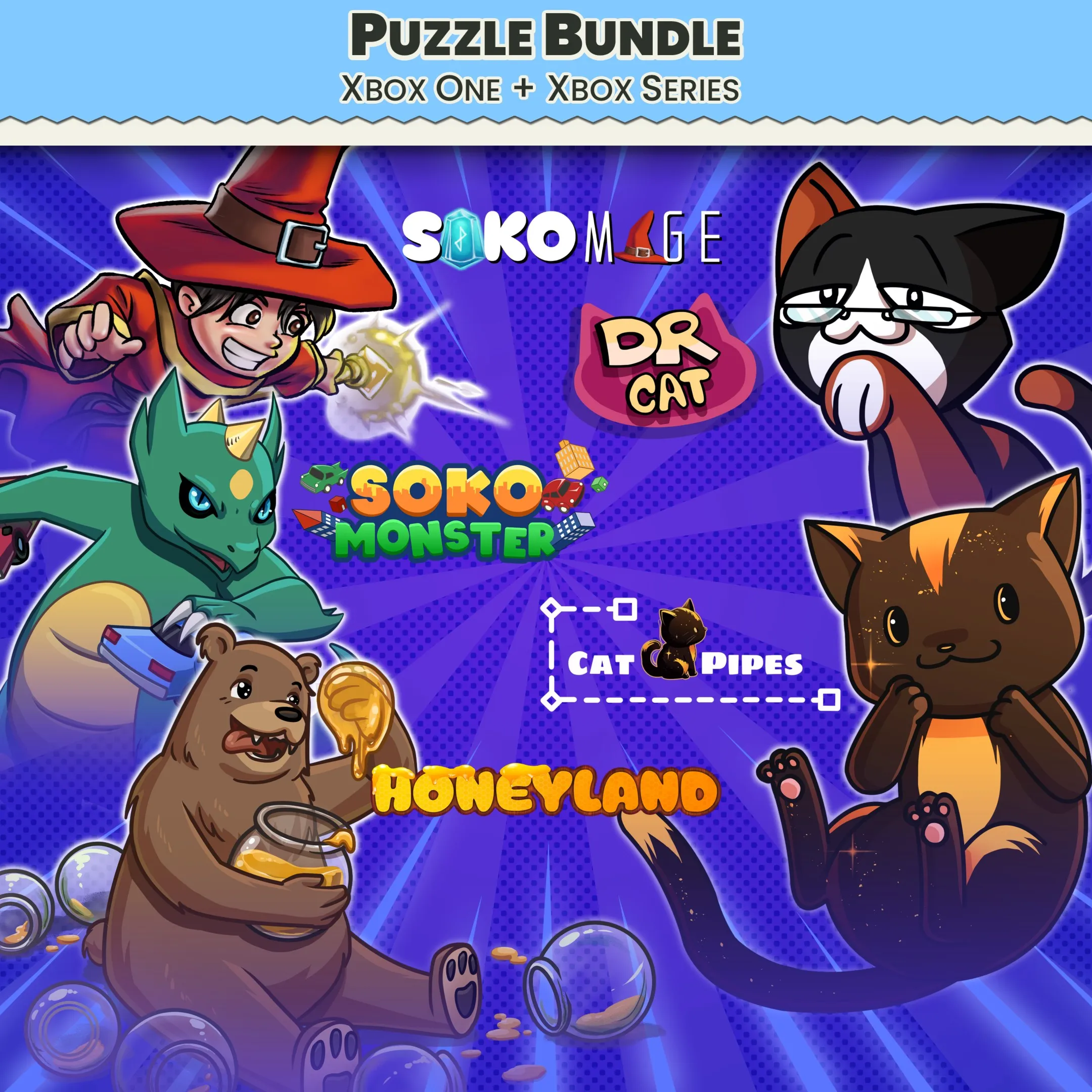 Puzzle Bundle Xbox - HoneyLand, Sokos and Cats! | XBOX | На любой аккаунт