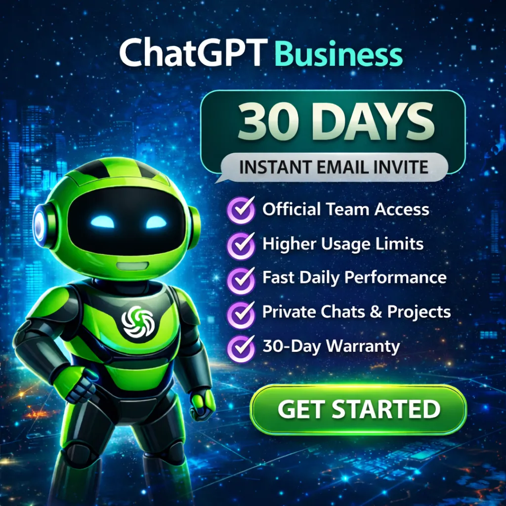 ChatGPT Business Team (30 Days) | Instant Invite + Warr