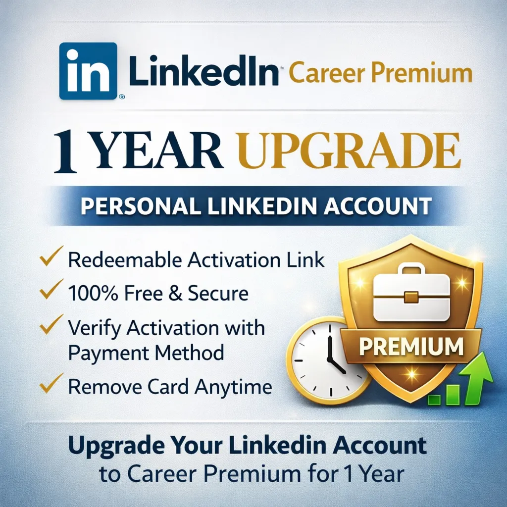 LinkedIn Career Premium | Официальная ссылка для обновления до 1 года | Обновление ли