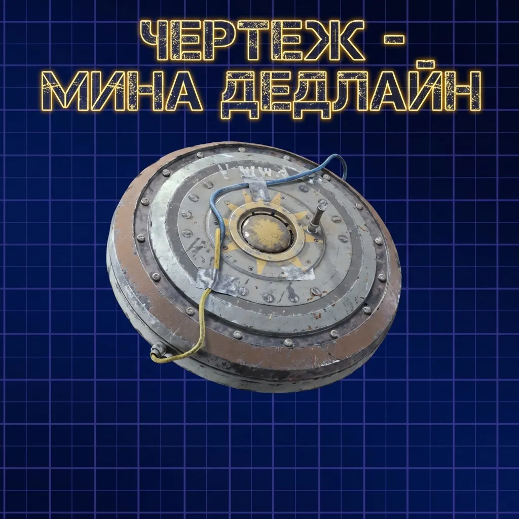 ЧЕРТЕЖ - МИНА ДЕДЛАЙН ARC Raiders