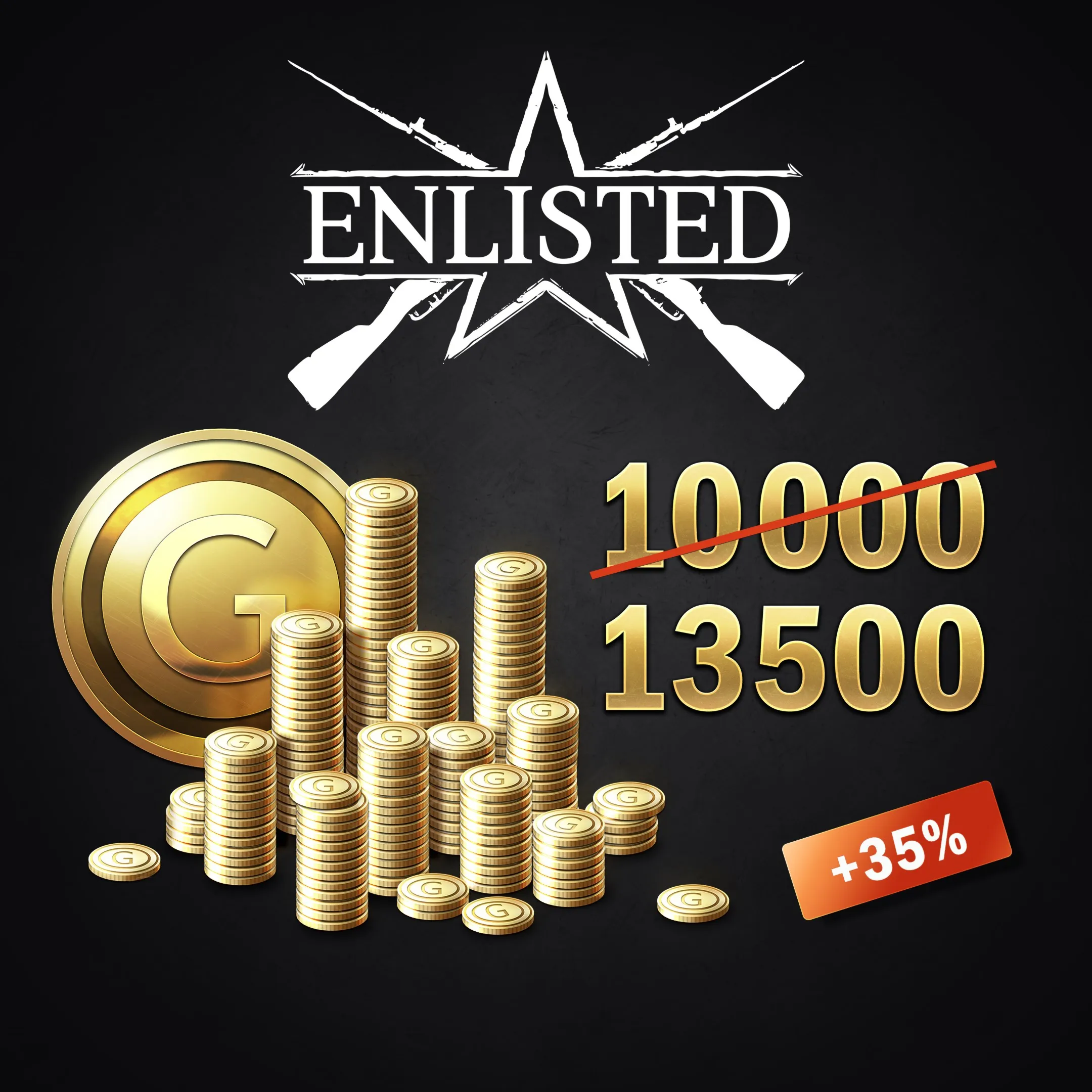 Enlisted - 10000 Gold + 3500 Bonus | XBOX+PC | На любой аккаунт