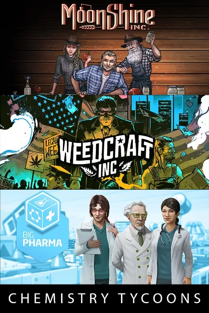 Weedcraft Inc + Moonshine Inc + Big Pharma - Chemistry Tycoons Bundle | XBOX | На люб