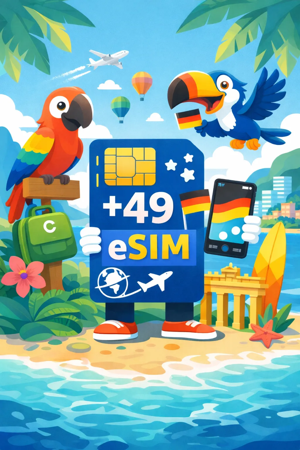 Иностранная eSIM(еСИМ) (+49)