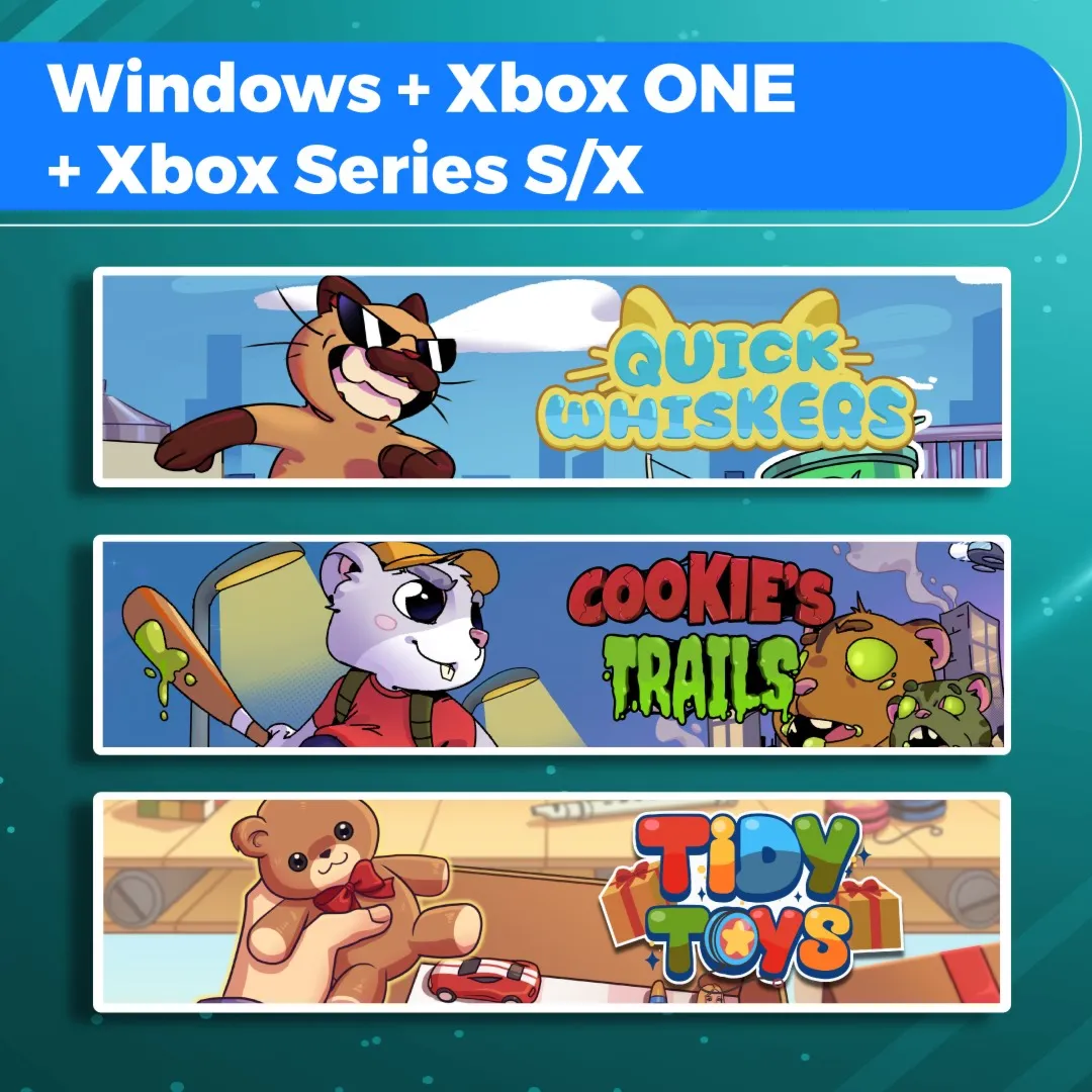 Quick Whiskers + Cookie's Trails +Tidy Toys (Bundle) | XBOX+PC | На любой аккаунт