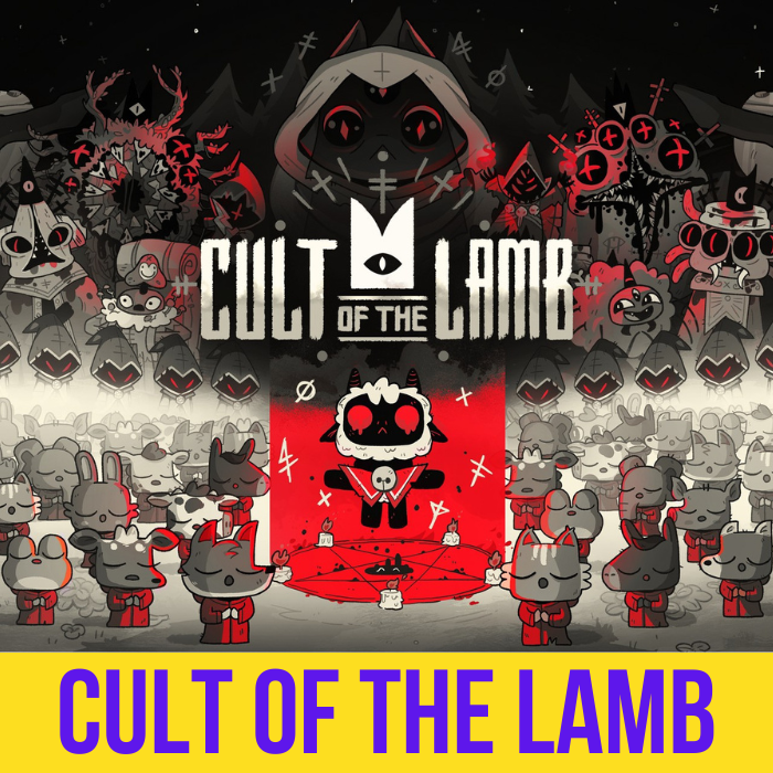 Стим культ ягненка. Cult of the Lamb игра. Cult of the Lamb Nintendo Switch. Прохождение Cult of the Lamb. Cult of the Lamb Постер.