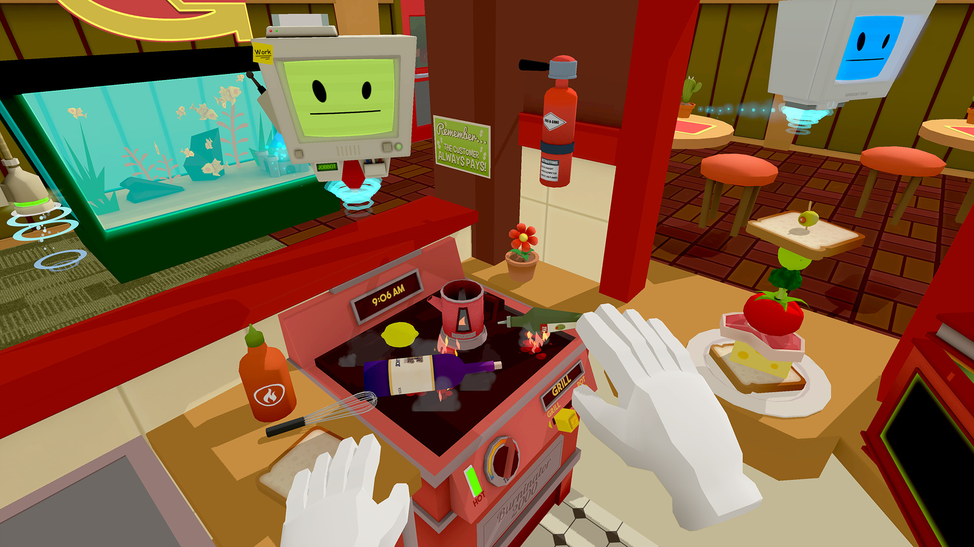 Script game simulator. Джоб симулятор вр. вр симулятор работника. джоб симулятор vr ps4. job simulator ps4 диск.