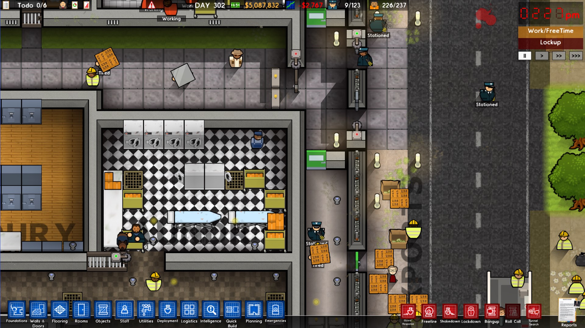 Prison architect туалет для персонала