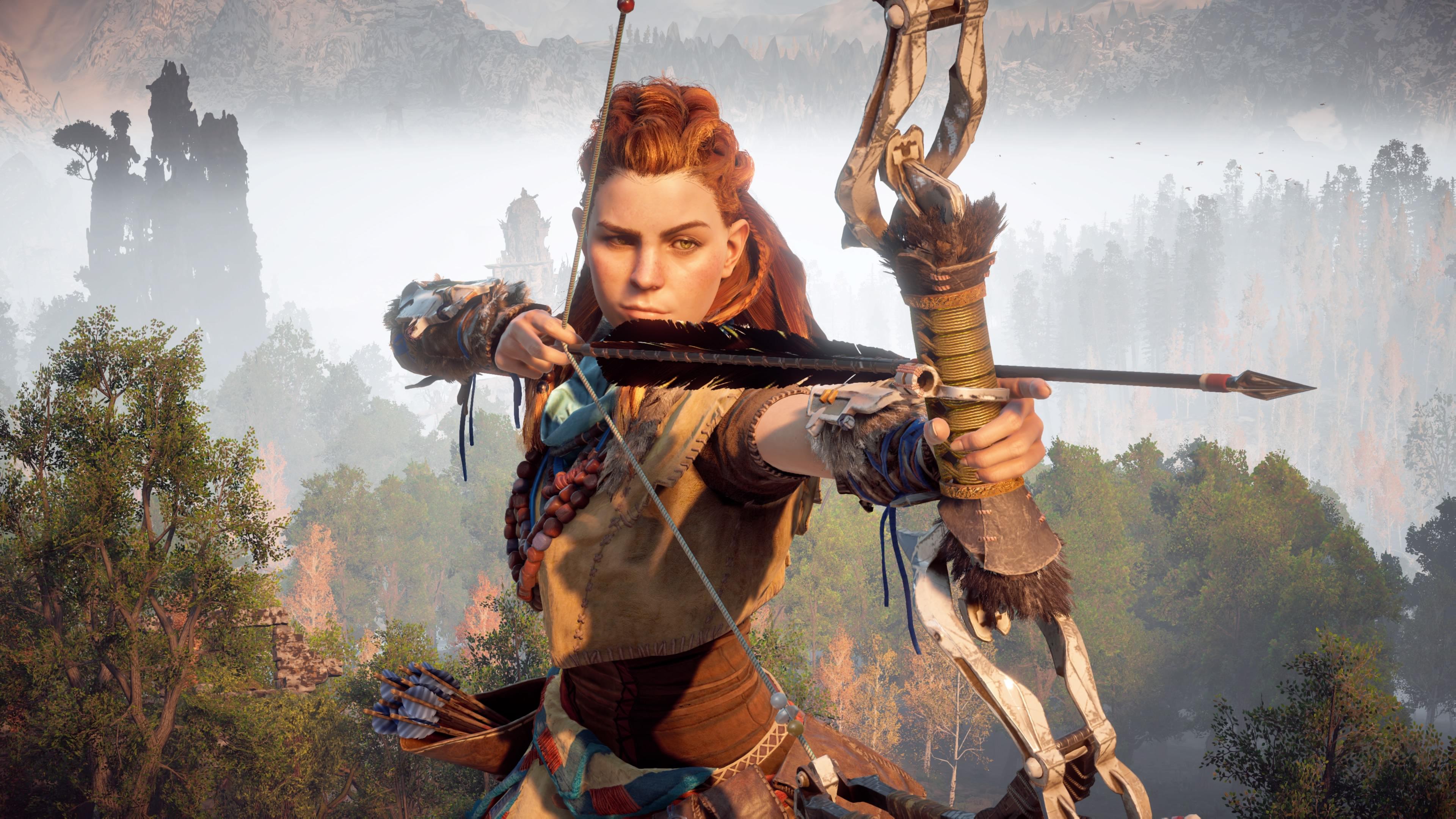 Aloy, spotted by a watcher (alx) horizon zero dawn