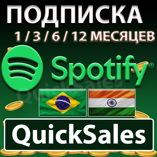 Buy ?AUTO?SPOTIFY Brazil/India?SUBSCRIPTION 1-12 MONTHS