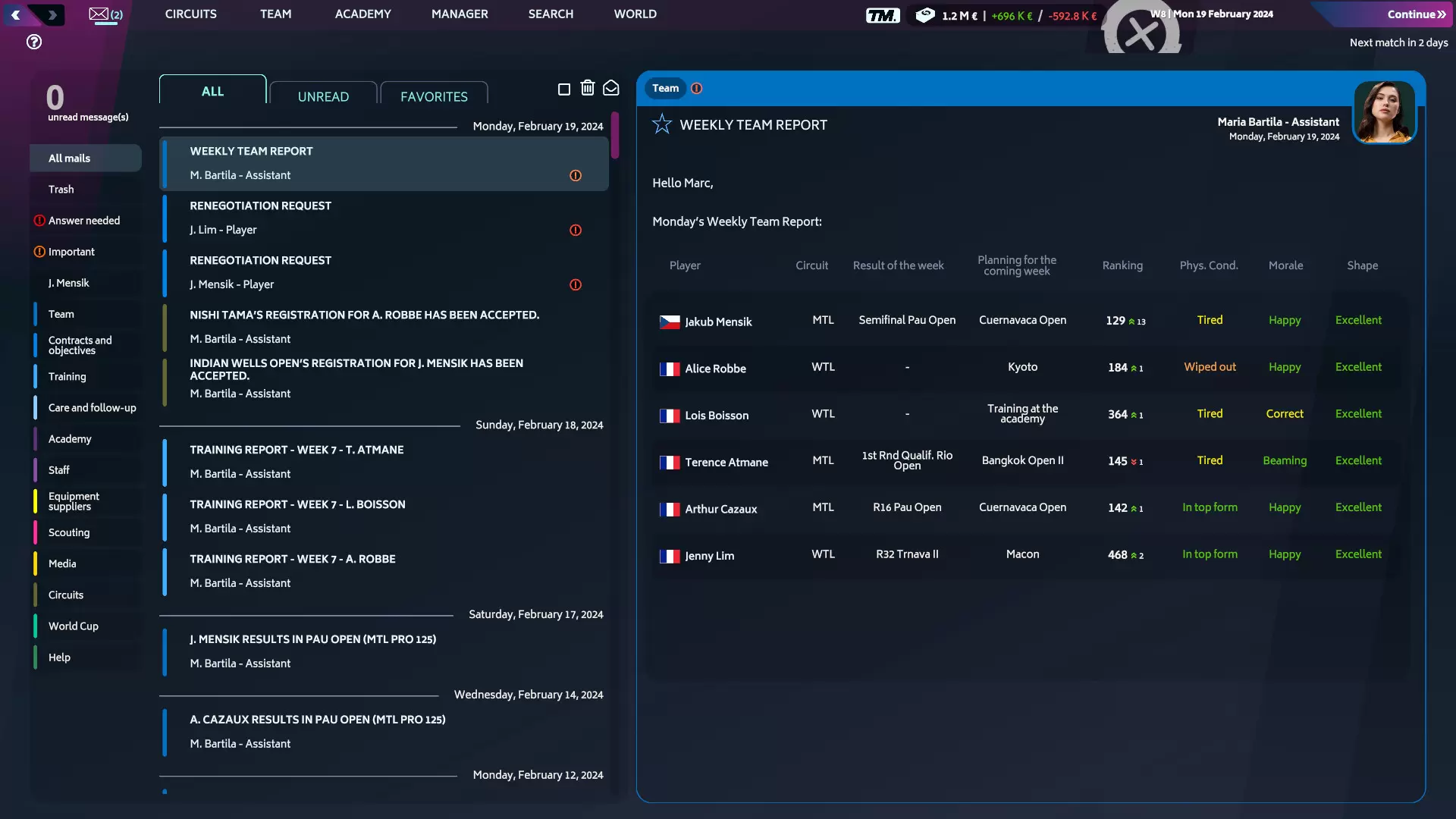 Buy 🔥Tennis Manager 2024 (RU+CIS) Steam Key