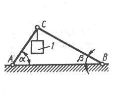 Два стержня ас и вс соединены между собой и с опорой шарнирами