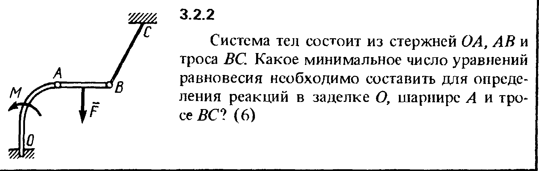 Задачи с подвижным шарниром