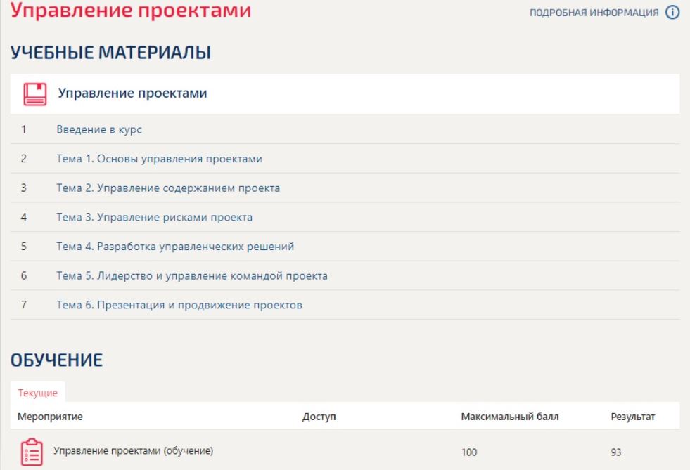 Управление проектами синергия 2 семестр ответы