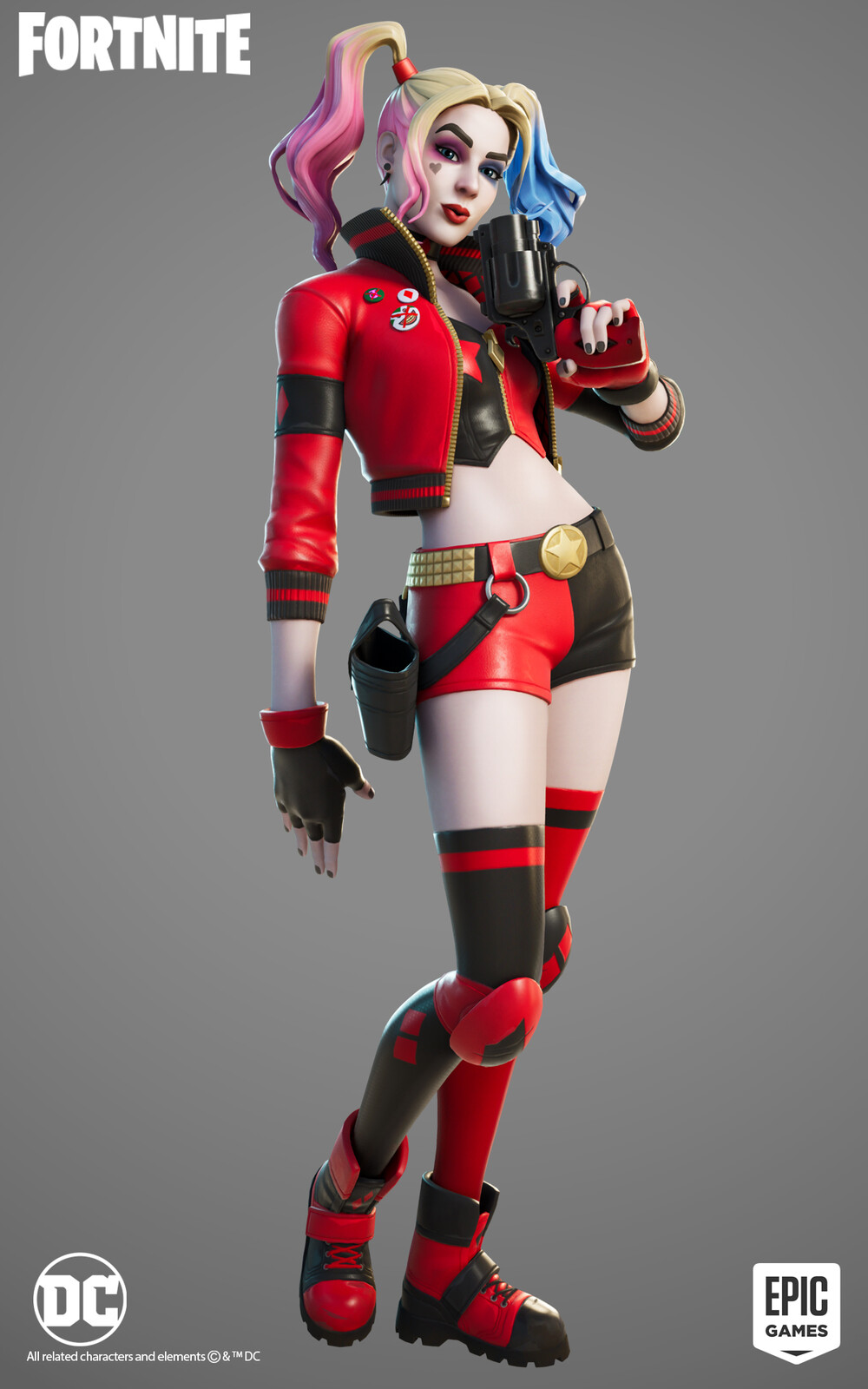 🔑Fortnite - Rebirth Harley Quinn Skin (DLC) Epic Код🔑